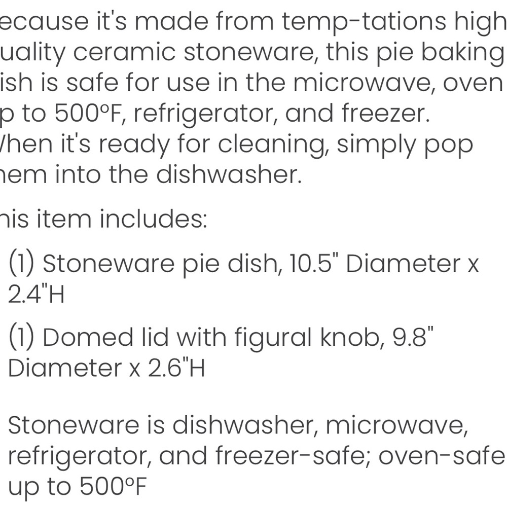 Temp-tations pie pan - Picture 8 of 8